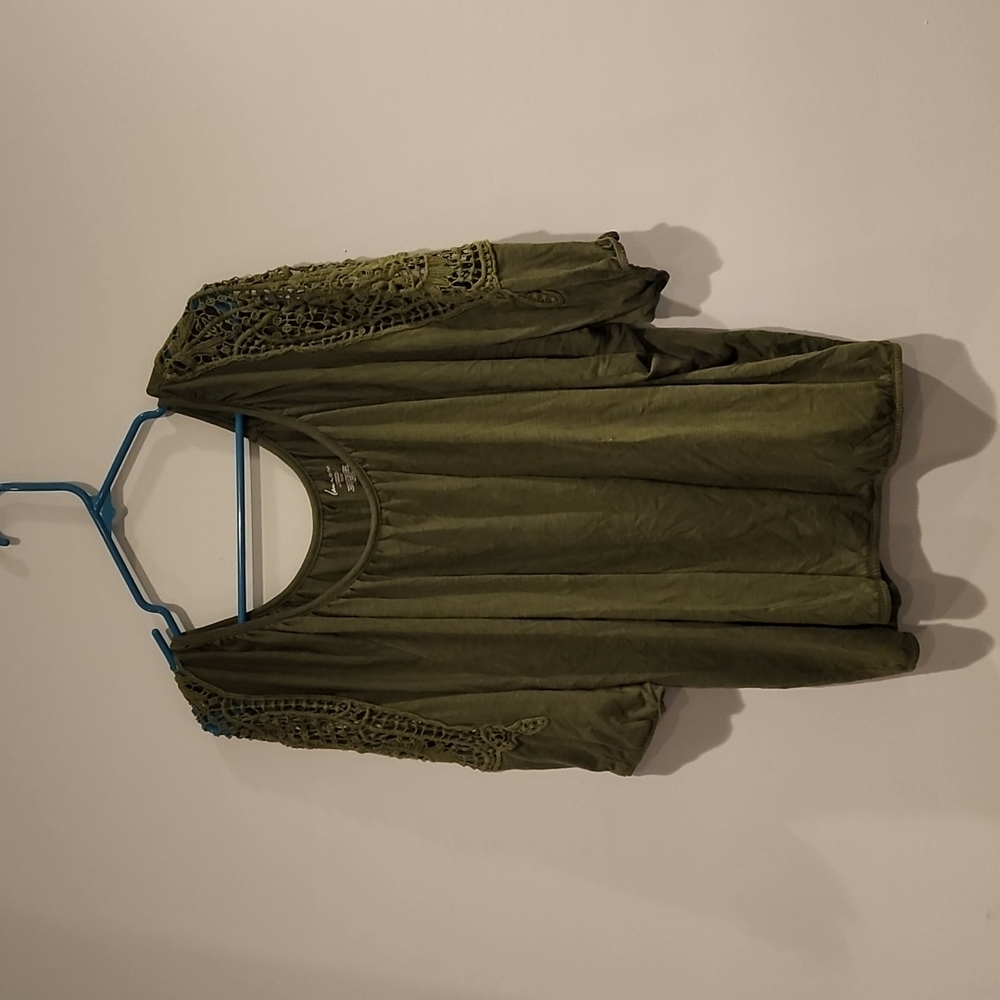 Lane Bryant Olive Green Top size 22/24